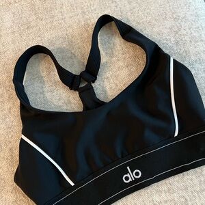 ALO Yoga Black and White Sports Bra